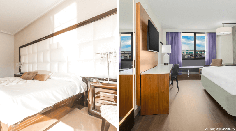 hotel photography example of guestroom with natural light