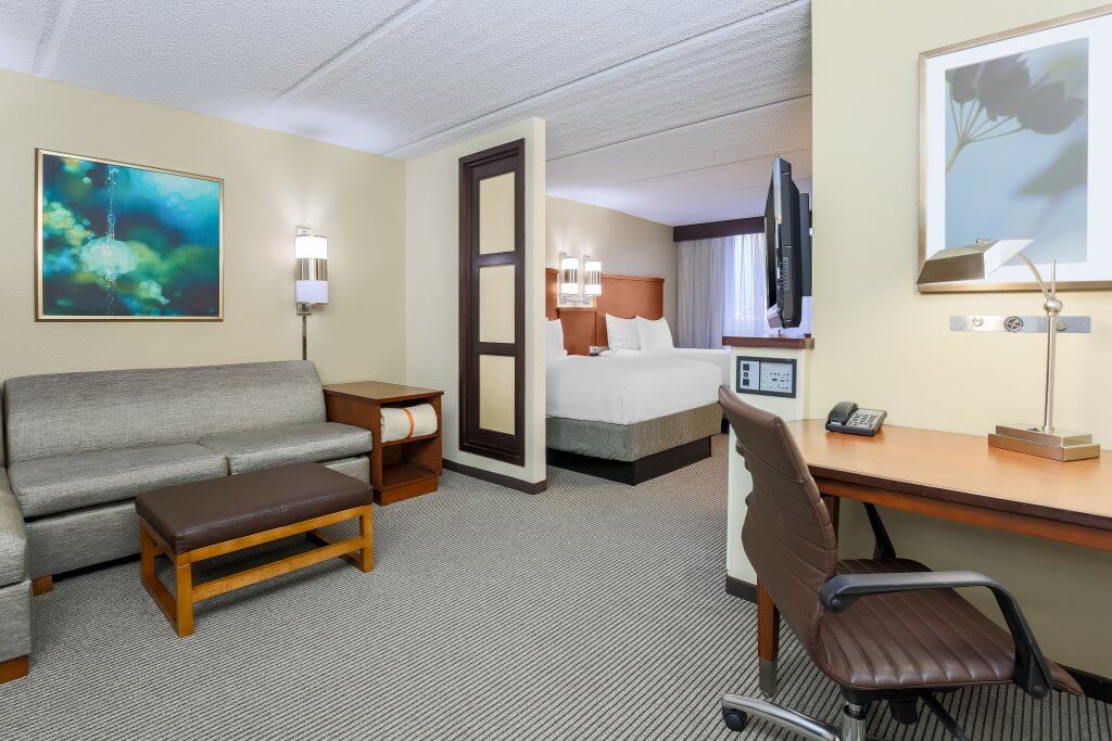Guestroom photography in Hyatt Place Grapevine, TX
