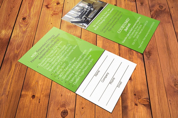 Fitness Center Information - Hotel Keycard Insert