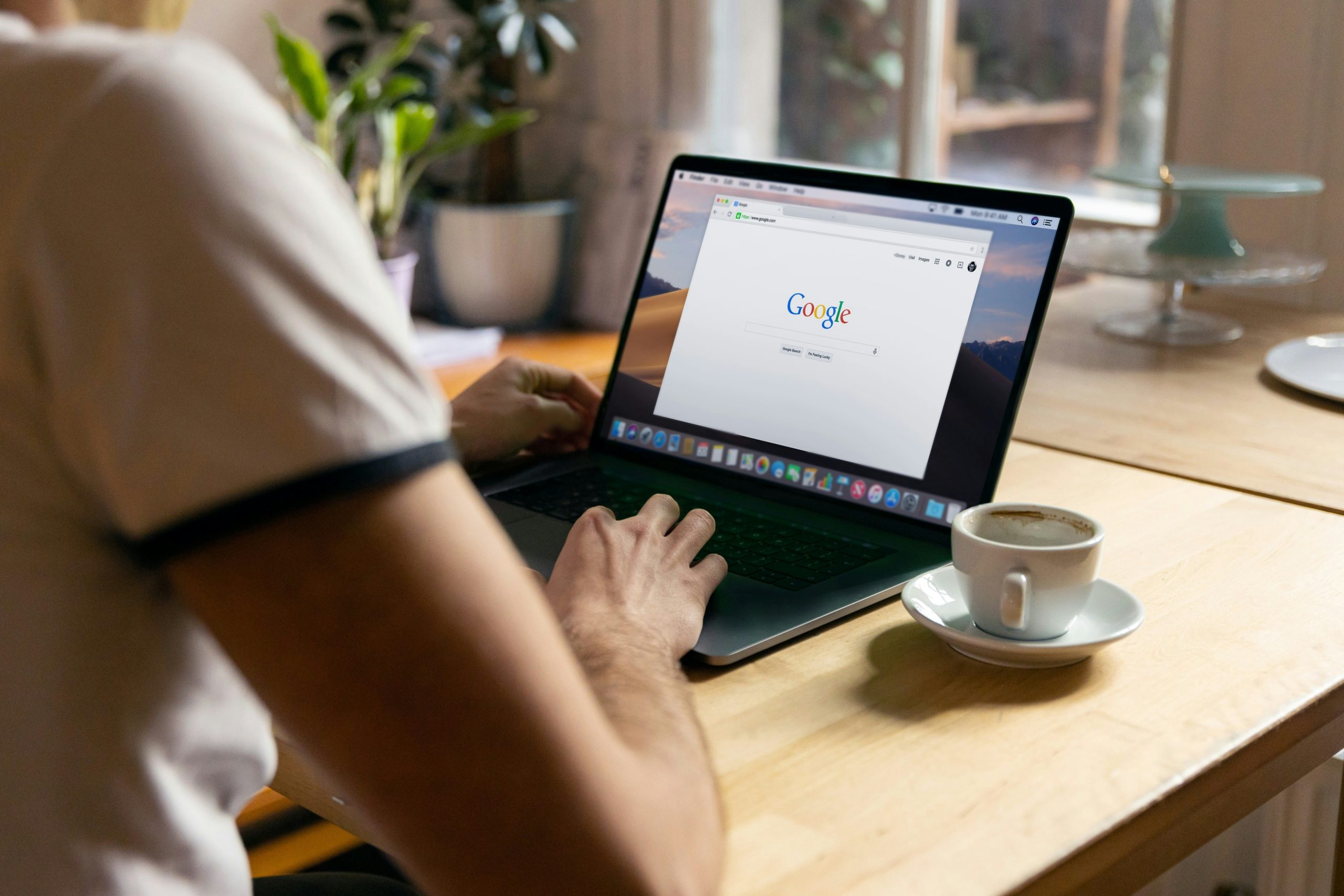 computer with google search showcasing the importance of hotel seo